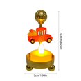 thumbnail image 4 of Thanksgiving LED Electronic Candlestick, Iron Painted Turkey Maple Modeling Lamp Candle Holder, Small Cute Thanksgiving Night Light Ornaments, Portable Table Candle Holder Decoration, 4 of 6