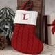 thumbnail image 1 of Initial Alphabet Christmas Stockings 7inch Letter Personalised Xmas Stocking Letter Personalised Xmas Stocking 26 Soft Stockings Decorations For Family Party, 1 of 2