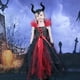 thumbnail image 1 of Disfraz de maléfica brillante para Halloween, vestido tutú de lujo para niñas, vestido elegante para niños, Reina malvada, Cosplay, ropa de bruja, vestidos largos - M 4-5 años Kuyhfg Bienvenido a Kuyhfg, 1 of 5
