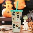 thumbnail image 2 of Less Than 5 Glass&Bottle Halloween Color Changing Cups with Lids and 24oz Plastic Halloween Tumblers Set Halloween Party Cups Reusable Cups with Lids and for Halloween Party, 2 of 8