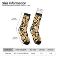 thumbnail image 4 of Goofa Mushrooms Honeycomb Printed Men's Crew Socks, Soft Durable Breathable Moisture-Wicking with Odor Control Cotton socks, 4 of 9