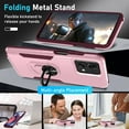 thumbnail image 3 of for Motorola Moto G Stylus 5G 2023 Case with Screen Protector[Not for 2022 Version],Heavy Duty Shockproof Full Body Cover Built in Rotatable Metal Ring Holder Kickstand,Cute Pink, 3 of 17