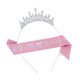 thumbnail image 1 of Glittering Headband And Shoulder Ribbon Set For Girls Birthdays 3 5 6 8 10 Years Old Party Costume Accessories Multicolor, 1 of 4
