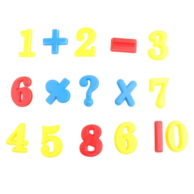 16 Peizas Juguete de Número Plástico Multicolor de Bebés Enseñanza Matemática herramienta de Reconocimiento de Pya CUTICAT Juguetes de números matemáticos