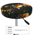 thumbnail image 2 of Golden Koi And Treasure Round Bar Stool Seat Covers, Elastic Round Chair Cover Stool Seat Slipcover Bar Stool Cushions Round Pad for 12-14 inch, 2 of 5