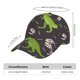 thumbnail image 2 of Fotbe Dinosaur Skeleton Gorro Clásico de Béisbol, Gorra Ajustable con Broche Snapback, Gorro de Exterior de Algodón Suave, 2 of 6