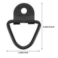 thumbnail image 2 of Masteelf Black Carbon Steel D Rings for Trailers with Embedded Anchor and Vshaped Design Heavy Duty Truck Cargo Tie Down Anchors 2pcs, 2 of 8