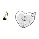 thumbnail image 5 of Adorno de mesa con forma de corazón y nota musical de resina creativa, y reloj de pared acrílico, pieza central artística para escritorio, chimenea, e, 5 of 8