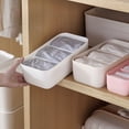 thumbnail image 3 of Caja de almacenamiento de calcetines con compartimentos de diseño de moda, caja de almacenamiento de ropa interior de plástico, caja organizadora de escritorio, caja de decoración del hogar, 3 of 5