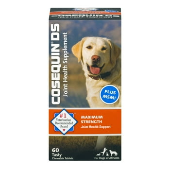 Cosequin Maximum Strength (DS) Plus MSM Chewable s Joint  Supplement for Dogs, 60 Chewable s