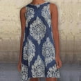 thumbnail image 2 of RKSTN Robe d'Été pour Femmes, Robe Mode pour Femmes à Col Rond Ample et Surdimensionnée, Robe Midi Décontractée Sans Manches, Robes de Plage, Robes Grande Taille pour Femmes, 2 of 5