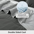 thumbnail image 4 of Cooling Comforter for Hot Sleepers and Night Sweats King Size Double Sided Cooling Blanket Q-Max 0.45 Breathable Summer Cold Comforter for Bed, 90" x 108", 4 of 7