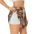 thumbnail image 2 of Haiem Daisies Flowers Women's 2 in 1 Running Shorts - Lightweight Athletic Workout Gym Yoga Breathable Sports Shorts Liner with Phone Pockets-XX-Large, 2 of 9