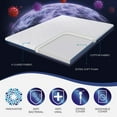 thumbnail image 1 of DOQU Home V-Guard 3" Memory Foam Mattress Topper - Help Your Immune System, 1 of 8