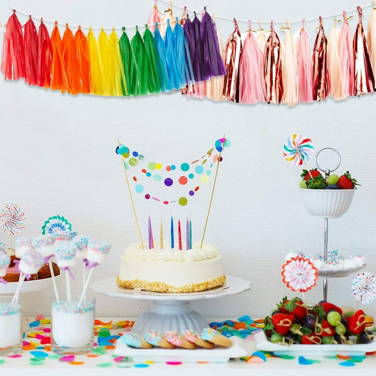 Tassel Streamers Party Decorations Tissue Paper Tassels Banner, Hanging  Decoration Boy Birthday Backdrop Decor - Style 2 