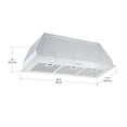 thumbnail image 4 of Ancona inserta plus built-in range hood, 36-inch, stainless steel, 4 of 7