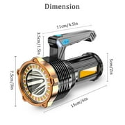Super Bright 22000000LM LED Flashlight High Powered Torch USB Rechargeable Lamp