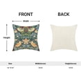 thumbnail image 6 of Chinoiserie Pillow Covers 18x18 Set of 2, Outdoor Navy Blue Sage Green Vintage Throw Pillow Covers Farmhouse Red Strawberry Floral Bird Cushion Case Home Decor for Couch Sofa, 6 of 6