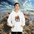 thumbnail image 6 of Retro Monster Octopus Inspired Kaiju Unisex Heavy Blend™ Hoodie Sweatshirt, 6 of 9