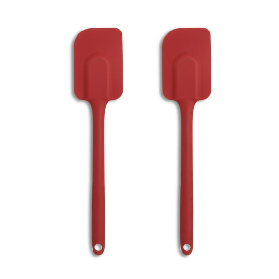 Mrs. Anderson’s Baking Silicone Spatula, Flexible and Non-Stick, Red, Set of 2