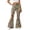 Leopard Print, variant on Leopard Print Pants for Women Casual Daily Wear Trousers Stretchy Waist Blue L