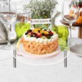 thumbnail image 5 of 1 Set Acrylic Cake Stand Transparent Good Load Bearing High Strength Stable Food Grade Acrylic Cake Display Risers Stand Rack Party Supplies, 5 of 5