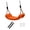 Orange, variant on Soft Swing Seat Suspension Rope for and Adults with Quick Connection Design Outdoor Swing