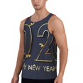 thumbnail image 2 of Haiem 2025 New Year 2 Men Workout Tank Top Gym Bodybuilding Sleeveless Muscle T Shirts Athletic Tank Breathable Workout Shirt-Large, 2 of 8