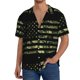 thumbnail image 1 of Balery American Flag Camo Camisa Casual de Manga Corta con Botones para Hombre, Texturizada, Estilo Cubano, para Playa, Verano-XX-Large, 1 of 5