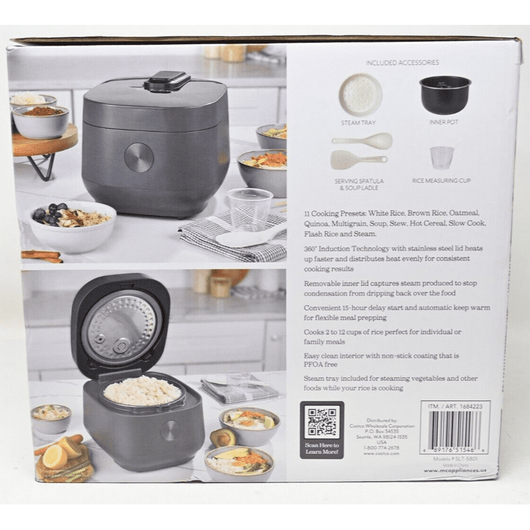 Sur La Table 12 Cup Rice Cooker with Induction Technology SLT-5801