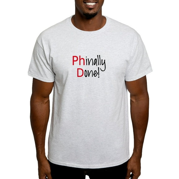 CafePress - Phinally Done Phd Graduate T Shirt - Men's Classic Graphic T-Shirt