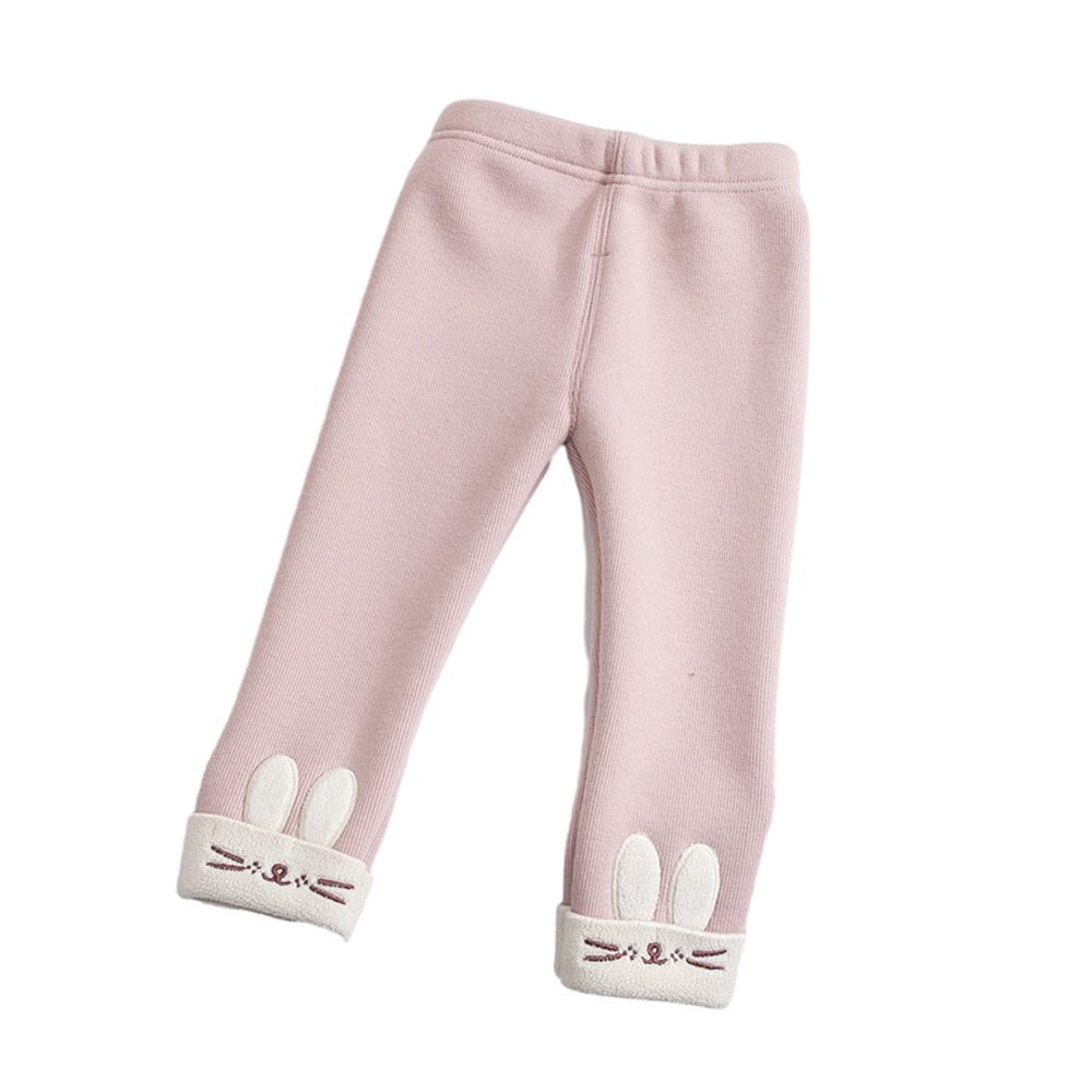 Legging Polaire Fille 1-7 Ans - Chaud, Épais, Taille Haute Élastique - Pantalon D'Hiver Skinny Sans Pied