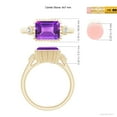 thumbnail image 5 of ANGARA Natural 2.2 Ct. Amethyst with Diamond Classic Ring in 14K Yellow Gold for Women (Ring Size: 7.5), 5 of 10