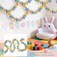thumbnail image 3 of Easter Tinsel Garlands Spring Garland with Eggs Outdoor Hanging Glitter Streamers for Mantle Tree for Easter Spring Themed Party, Classroom Decorations 39.37Ft Design3, 3 of 6