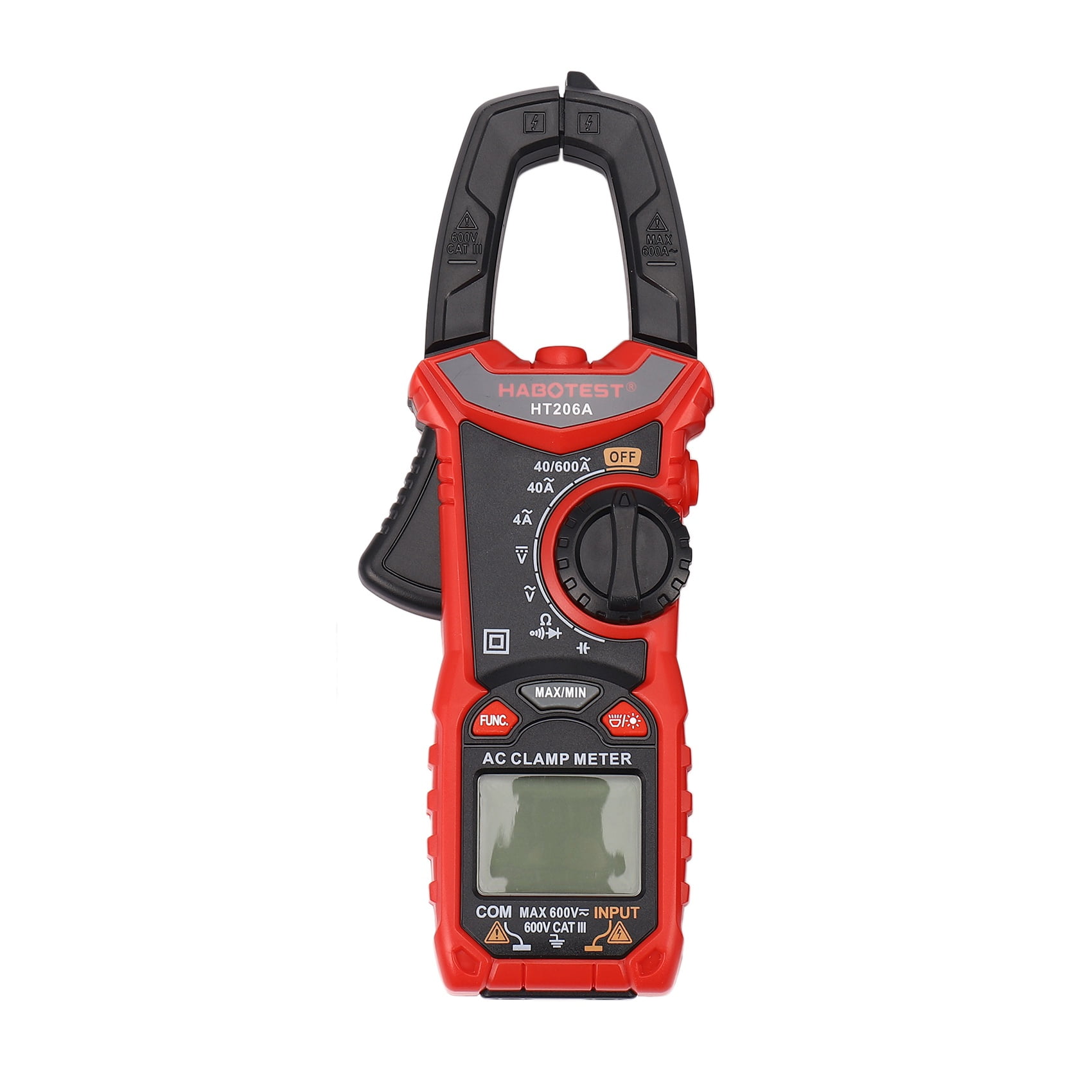HT206A Clamp Meter Multimeter Automatic High Precision Digital Ammeter