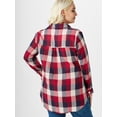 thumbnail image 3 of Rosegal Women's Plus Size Gingham Plaid Pocket Button Up Shirt, 3 of 5