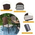 thumbnail image 3 of Sophia & William 7 Pieces Patio Dining Set Wicker Chairs & Umbrella Table, 3 of 9