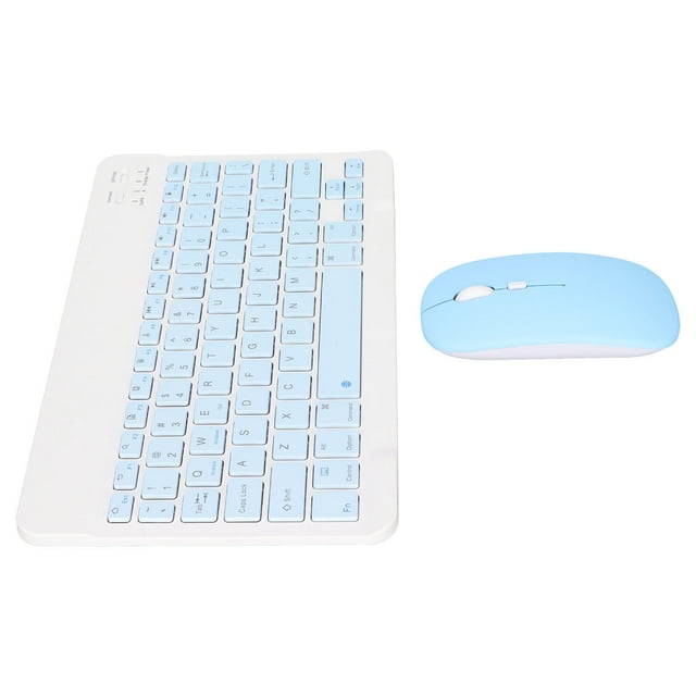 Ultra Slim Lightweight Keyboard and Mouse, Ultra Thin Quiet Portable Mini Wireless Keyboard Rechargeable and DPI Ergonomic Mouse, for Desktop PC Laptop