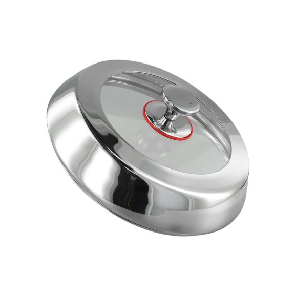For 28Cm Or 30Cm Stainless Steel Cooking Pot Lid With Tempered Glass Top