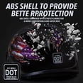 thumbnail image 5 of FATFOX Cruiser Scooter Motorcycle Half Face Helmet, Patriotic Eagle USA Graphics, DOT Approved for Scooter ATV UTV Chopper, Large, 5 of 9