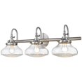 thumbnail image 2 of Beaumont Lane 3 Light Crystal Glass Vanity Light in Pewter, 2 of 4
