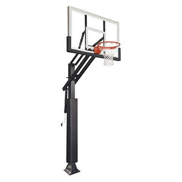 Game Changer Inground Adjustable Basketball Goal Hoop with 60" Glass