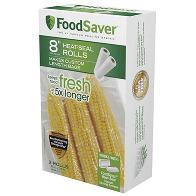 FoodSaver FSFSBF0526P00 8 in. x 20 ft. FoodSaver Roll 2 Pack
