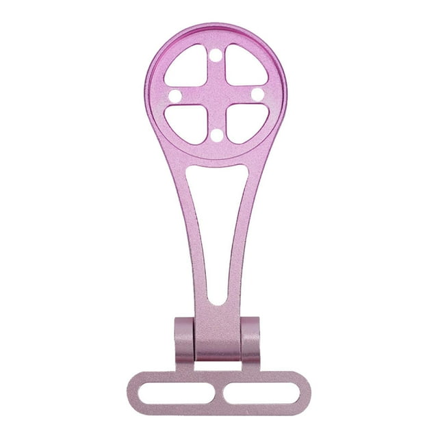 DYNWAVECA Bike Computer Mount Bike Computer Holder Adjustable Angle Adults Practical Compact Speedometer Mount for Biking Riding Sports Gradient Pink
