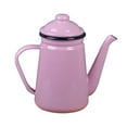 thumbnail image 5 of Fiocias Enamel Coffee Pot 1.1L Coffee Kettle , Vintage, Stovetop Teapot Water Kettle for Pink, 5 of 9