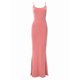 thumbnail image 2 of Vestido Largo Con Cola De Pez Vestido ajustado sin espalda Estilo lounge sexy Color sólido Traje diario (Rosa XS) Ygjytge para Mujer Rosa T M, 2 of 9