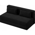 thumbnail image 1 of QinaQin Sofá cama seccional plegable sin ensamblaje, diseño moderno en forma L con 4 paneles abatibles, ideal para sala pequeña, departamento u oficina, 1 of 7