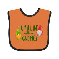Inktastic Chillin' with My Gnomes Boys or Girls Baby Bib