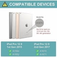 thumbnail image 2 of Backlit Detachable Keyboard Case for iPad Pro 12.9" 1/2 Gen, Pencil Slot Leather Folio, 2 of 7