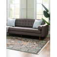 thumbnail image 3 of Rugs.com Rabia Collection Rug – 8' x 10' Blue Low Rug Perfect For Living Rooms, Large Dining Rooms, Open Floorplans, 3 of 8